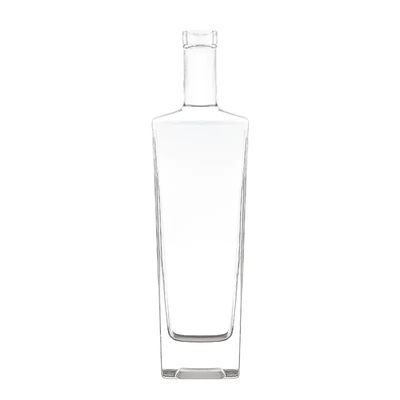 quality 500ml 700ml 750ml Cork Whisky White Liquor Water Sauce Fruit Embossed Vodka Bottle factory